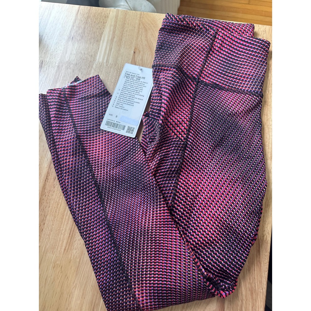 Lululemon SeaWheeze Fast & Free HR Tight 25" Size 8 NWT